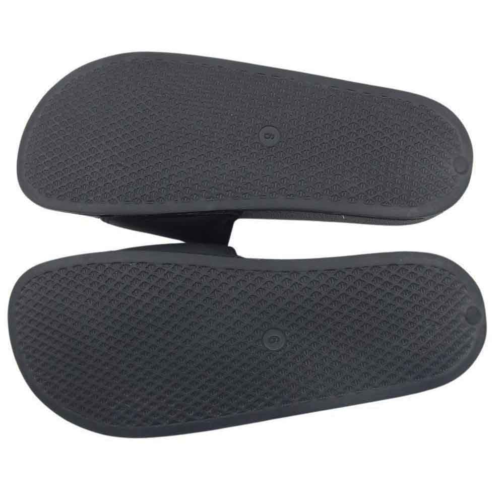 A BATHING APE アベイシングエイプ COLLEGE SLIDE SANDALS M BAPEC カレッジ スライド サンダル ベイプ ブラック系 27cm【中古】