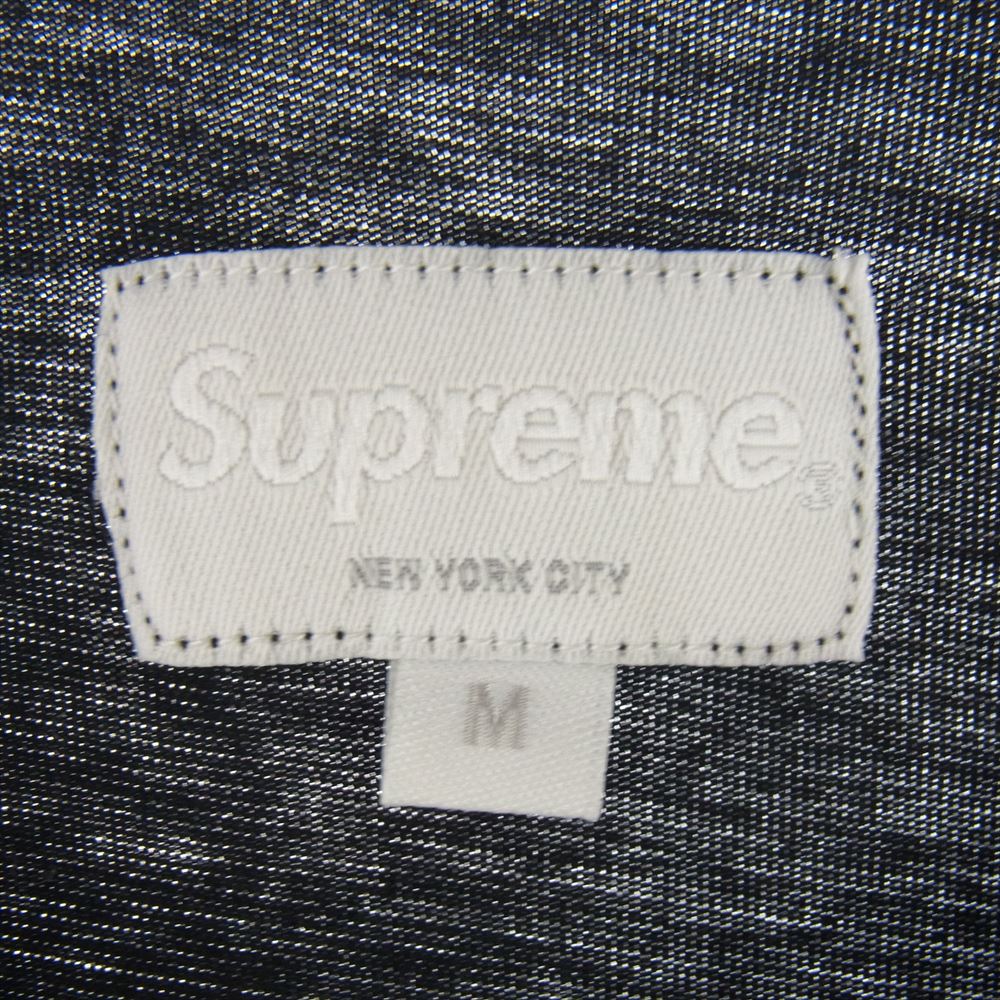 Supreme シュプリーム 15SS Broadway Football Top ブロードウェイ フットボール トップ Vネック 半袖 Tシャツ ブラック系 M【極上美品】【中古】