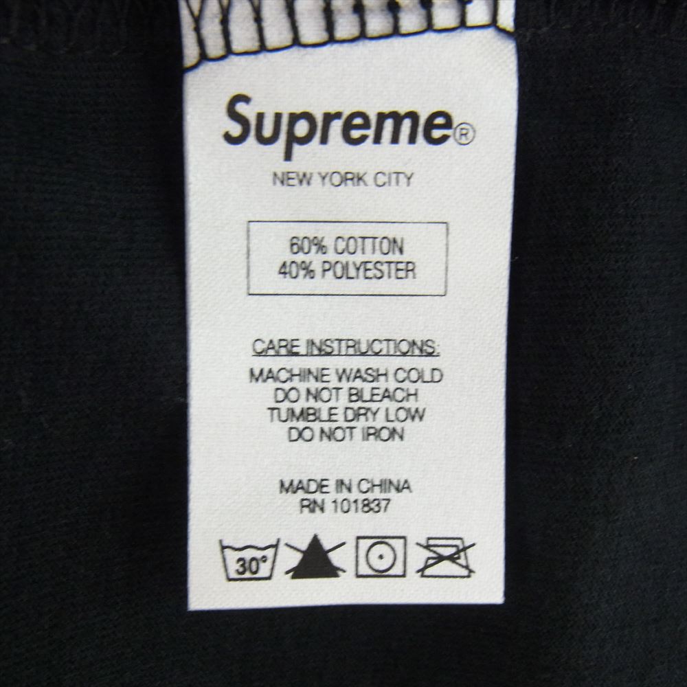 Supreme シュプリーム 15SS Broadway Football Top ブロードウェイ フットボール トップ Vネック 半袖 Tシャツ ブラック系 M【極上美品】【中古】