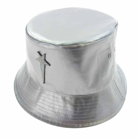 Rick Owens リックオウエンス 24SS CM01D5795-CHNYS Champion GILLIGAN HAT チャンピオン バケット ハット シルバー系 ＬＡＲＧＥーＸＬＡＲＧＥ【中古】