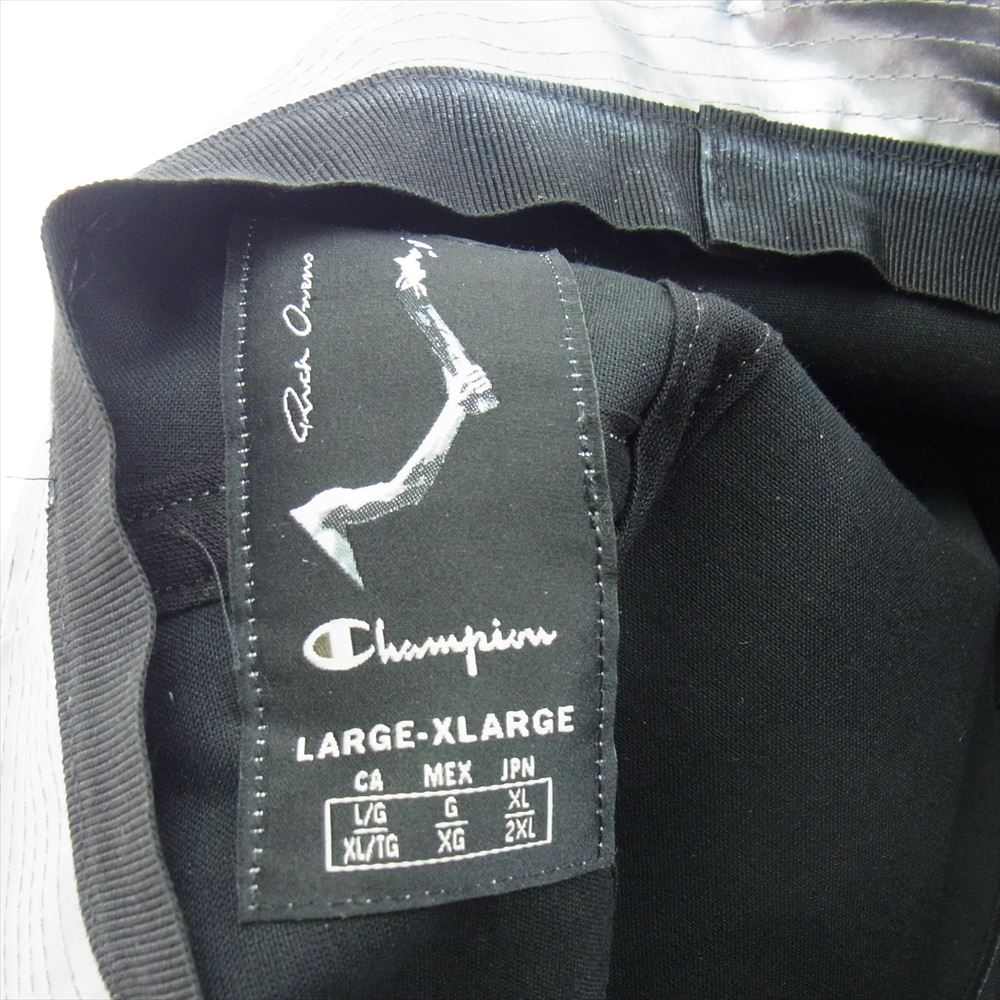 Rick Owens リックオウエンス 24SS CM01D5795-CHNYS Champion GILLIGAN HAT チャンピオン バケット ハット シルバー系 ＬＡＲＧＥーＸＬＡＲＧＥ【中古】