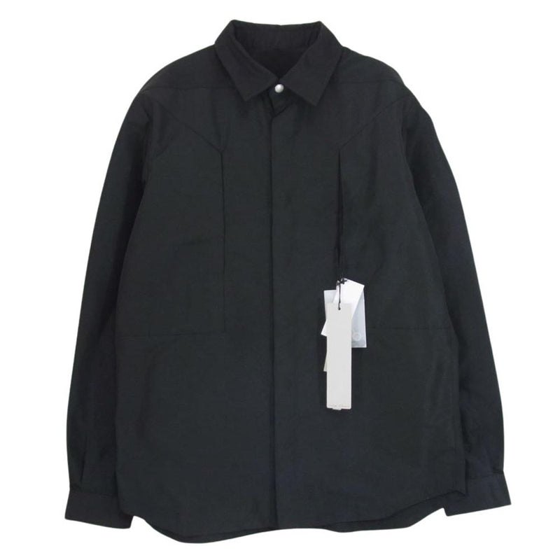 Rick Owens リックオウエンス 24SS RU01D3237-FK Fog Pocket Outershirt フォグポケット アウターシャツ 長袖 シャツジャケット ブラック系 48【中古】