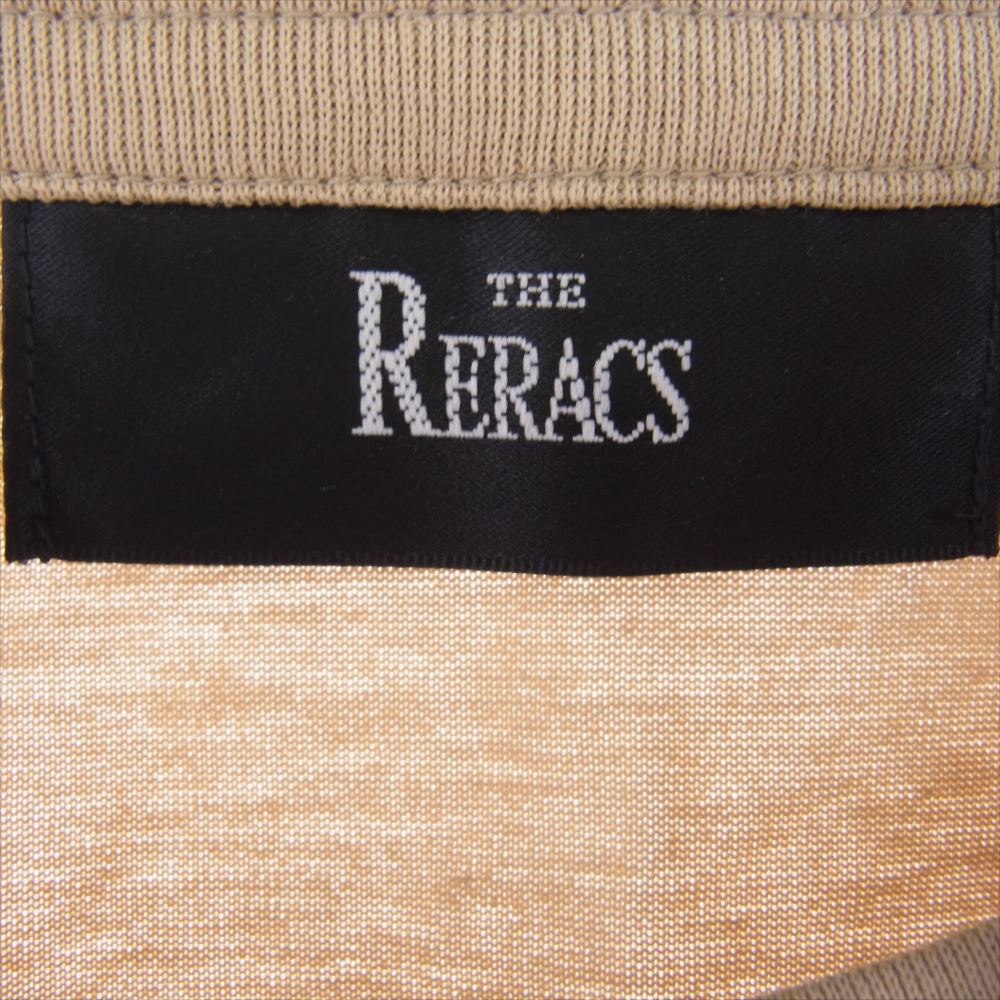THE RERACS ザリラクス 19SS-RECS-206-J DIORAMA COTTON OVER SIZE T SHIRTS 半袖 Ｔシャツ カットソー ベージュ系 F【新古品】【未使用】【中古】