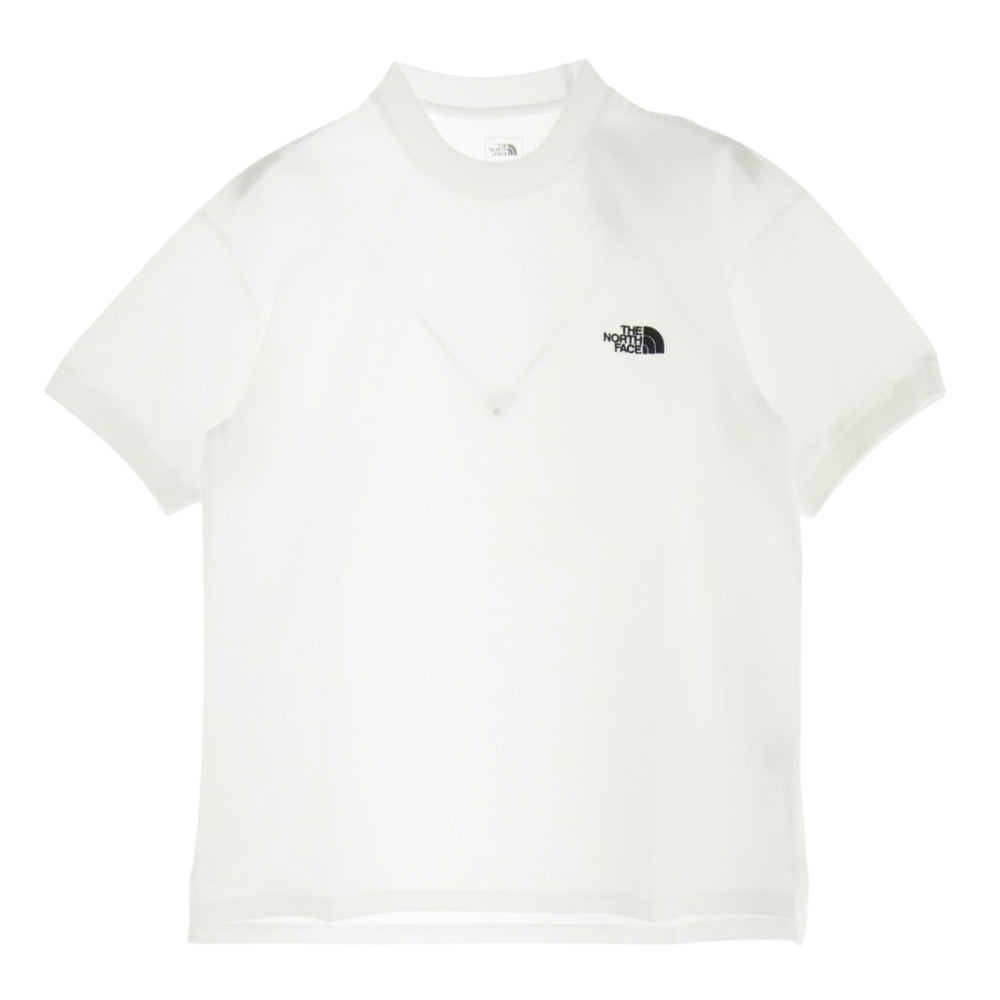 THE NORTH FACE ノースフェイス NT21965 Polo S/S Crew クルーネック 半袖 Tシャツ ロゴ刺? ホワイト系 S【新古品】【未使用】【中古】