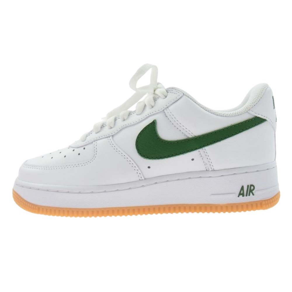 NIKE ナイキ Air Force 1 Low Color of the Month Green Swooshes エアフォース1 ロー カラー オブ ザ マンス グリーン スウッシュ ローカット スニーカー ホワイト系 24cm【新古品】【未使用】【中古】