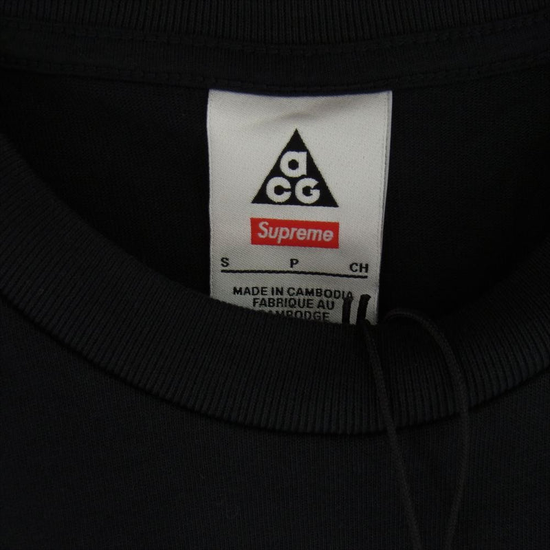 Supreme シュプリーム 22AW × Nike ナイキ acg Grid Tee グリッド Tシャツ ブラック系 S【極上美品】【中古】