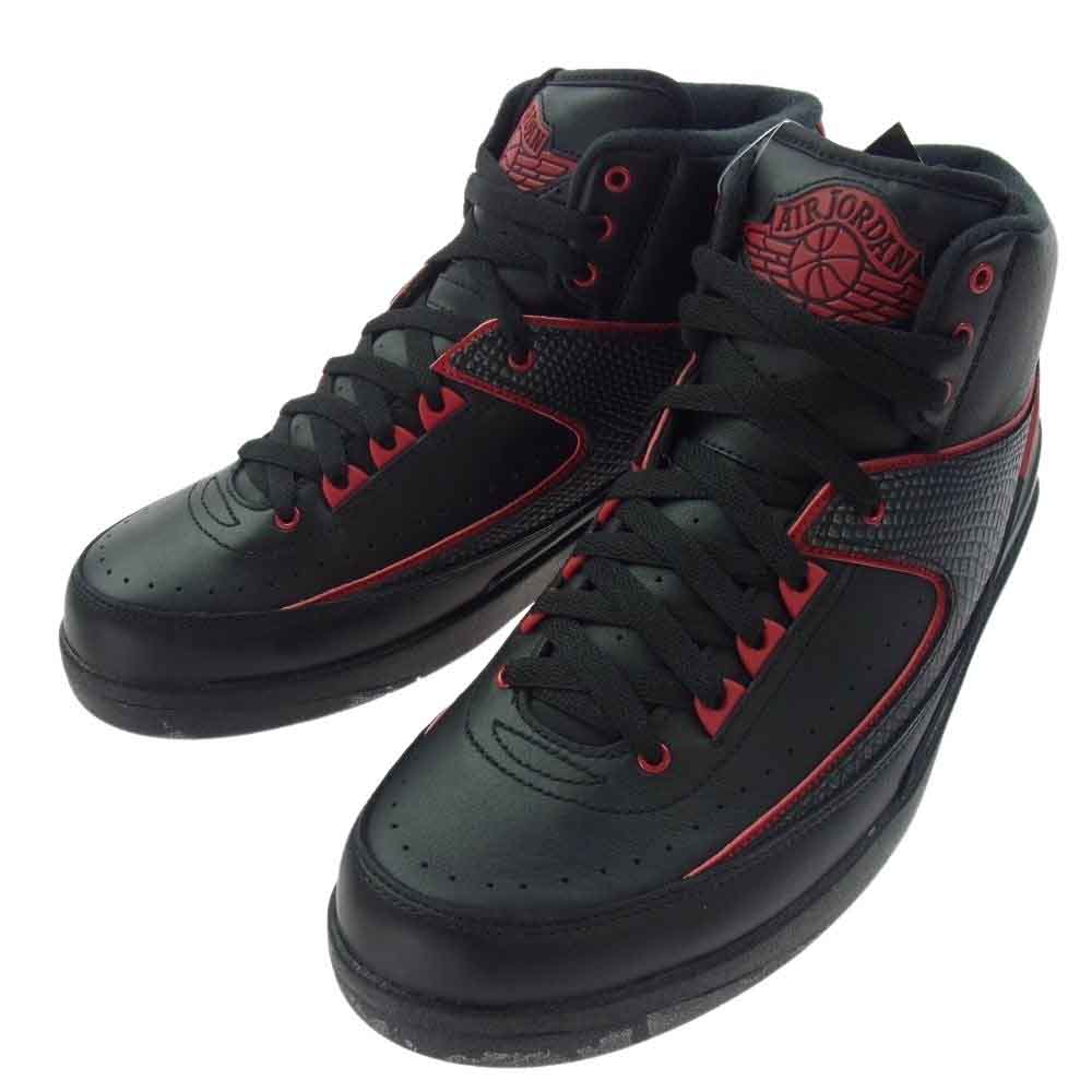 NIKE ナイキ 834274-001 Air Jordan 2 Retro Alternate 87 Black Varsity Red エアジョーダン2 レトロ オルタネイト87 ブラック バーシティ レッド ハイカット スニーカー ブラック系 27.5cm【極上美品】【中古】