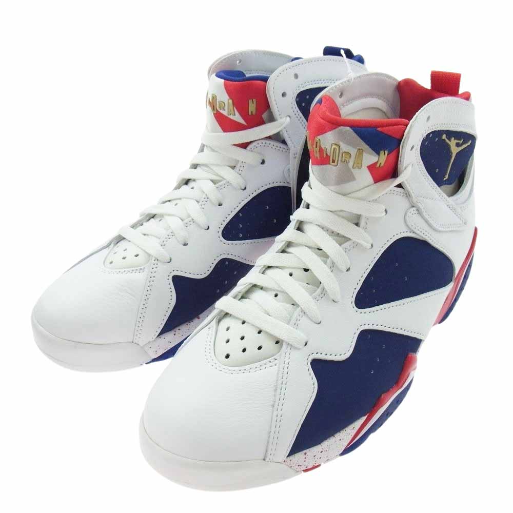 NIKE ナイキ 304775-123 AIR JORDAN 7 エアジョーダン RETRO レトロ TINKER ALTERNATE ティンカー オルタネイト ハイカットスニーカー ホワイト系 ブルー系 27.5cm【新古品】【未使用】【中古】