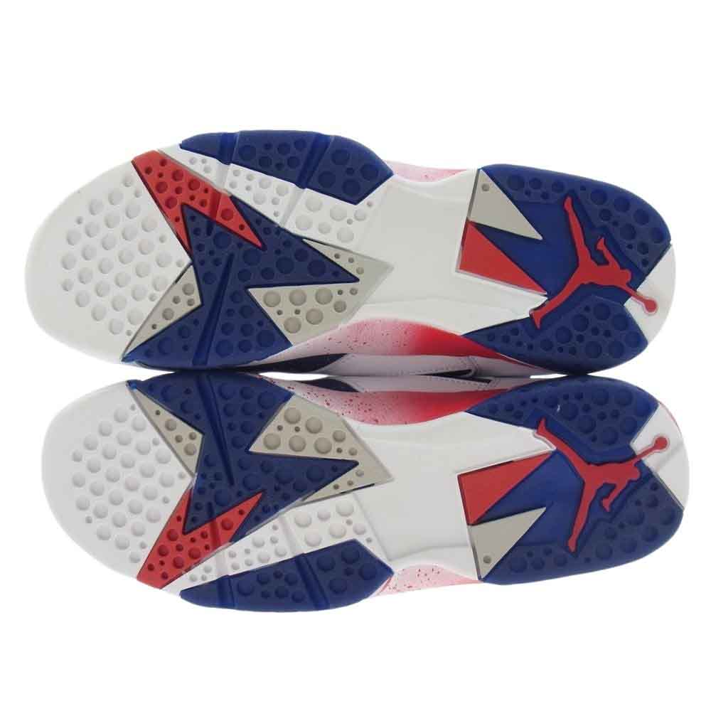 NIKE ナイキ 304775-123 AIR JORDAN 7 エアジョーダン RETRO レトロ TINKER ALTERNATE ティンカー オルタネイト ハイカットスニーカー ホワイト系 ブルー系 27.5cm【新古品】【未使用】【中古】