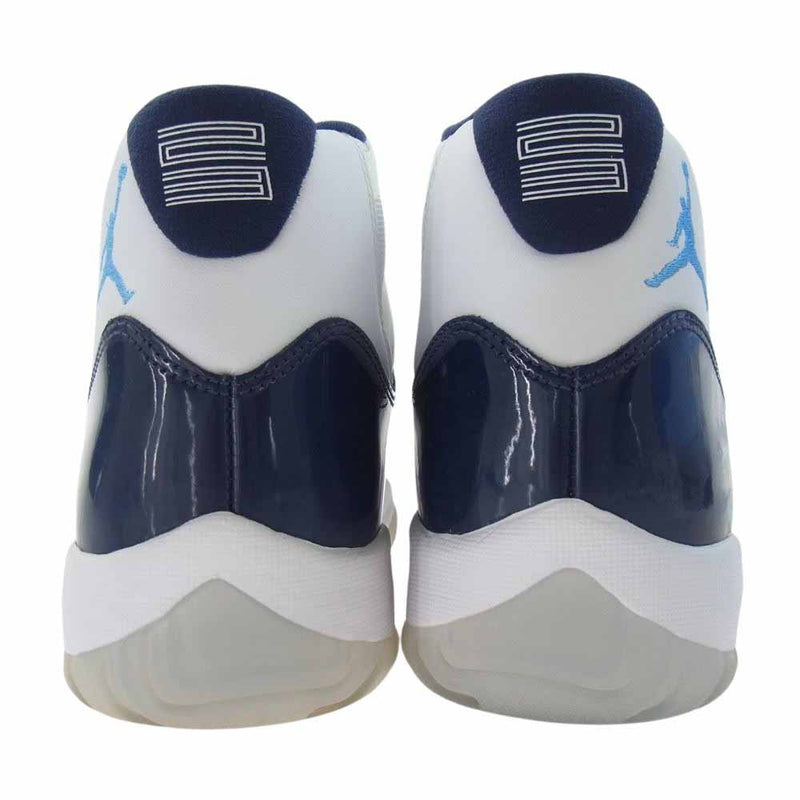 NIKE ナイキ 378037-123 AIR JORDAN 11 エアジョーダン RETRO レトロ UNC WIN LIKE 82 UNC ウィン ライク ハチジューニ ハイカット スニーカー ネイビー系 ホワイト系 27.5cm【新古品】【未使用】【中古】