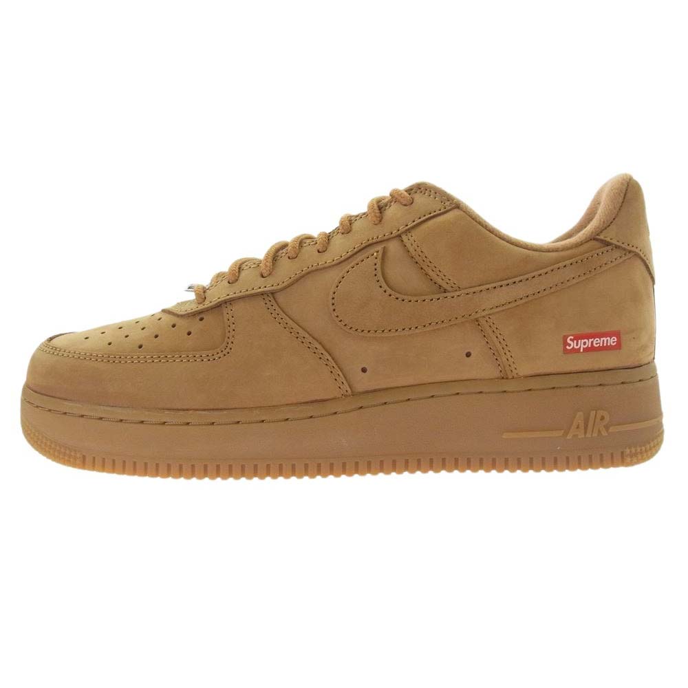 Supreme シュプリーム DN1555-200 × Nike Air Force 1 Low Flax Wheat ナイキ エアフォース 1 ロー フラックス ウィート ロー カット スニーカー ブラウン系 26.5cm【新古品】【未使用】【中古】