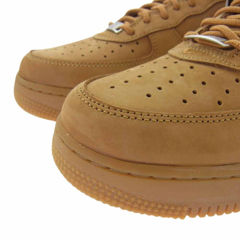 Supreme シュプリーム DN1555-200 × Nike Air Force 1 Low Flax Wheat ナイキ エアフォース 1 ロー フラックス ウィート ロー カット スニーカー ブラウン系 26.5cm【新古品】【未使用】【中古】