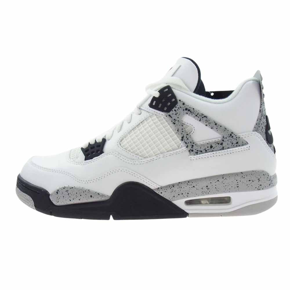 NIKE ナイキ 840606-192 AIR JORDAN 4 エアジョーダン Retro レトロ White Cement ホワイトセメント ハイカットスニーカー ホワイト系 27.5cm【新古品】【未使用】【中古】