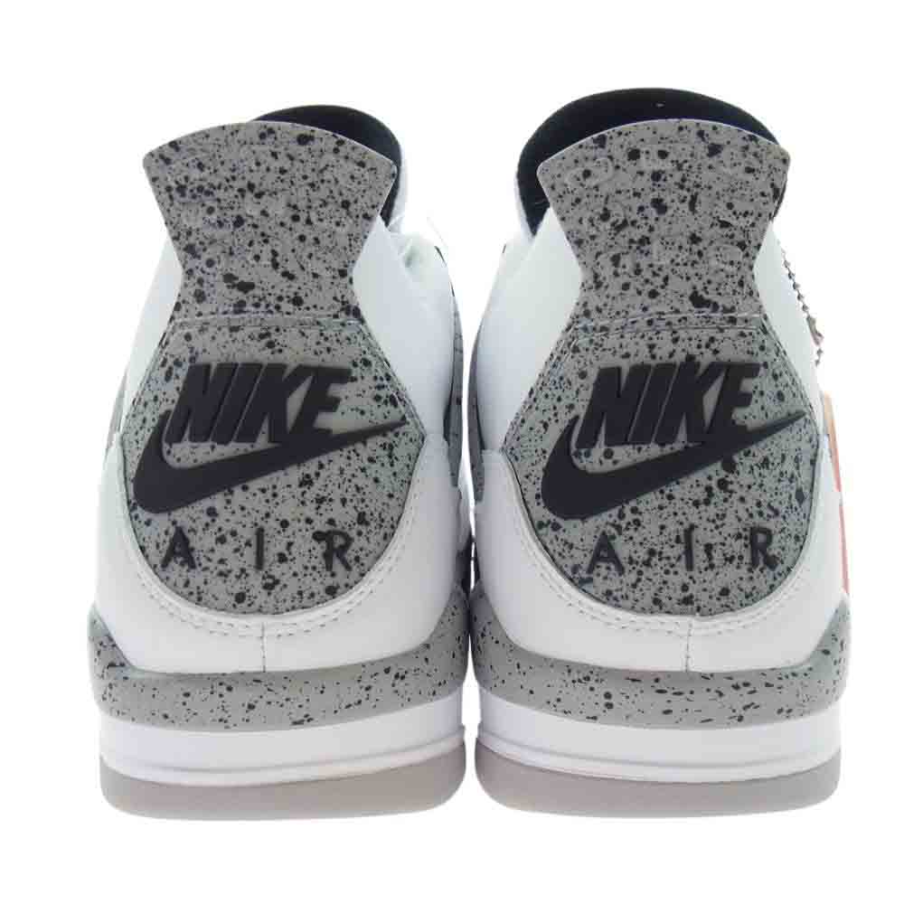 NIKE ナイキ 840606-192 AIR JORDAN 4 エアジョーダン Retro レトロ White Cement ホワイトセメント ハイカットスニーカー ホワイト系 27.5cm【新古品】【未使用】【中古】