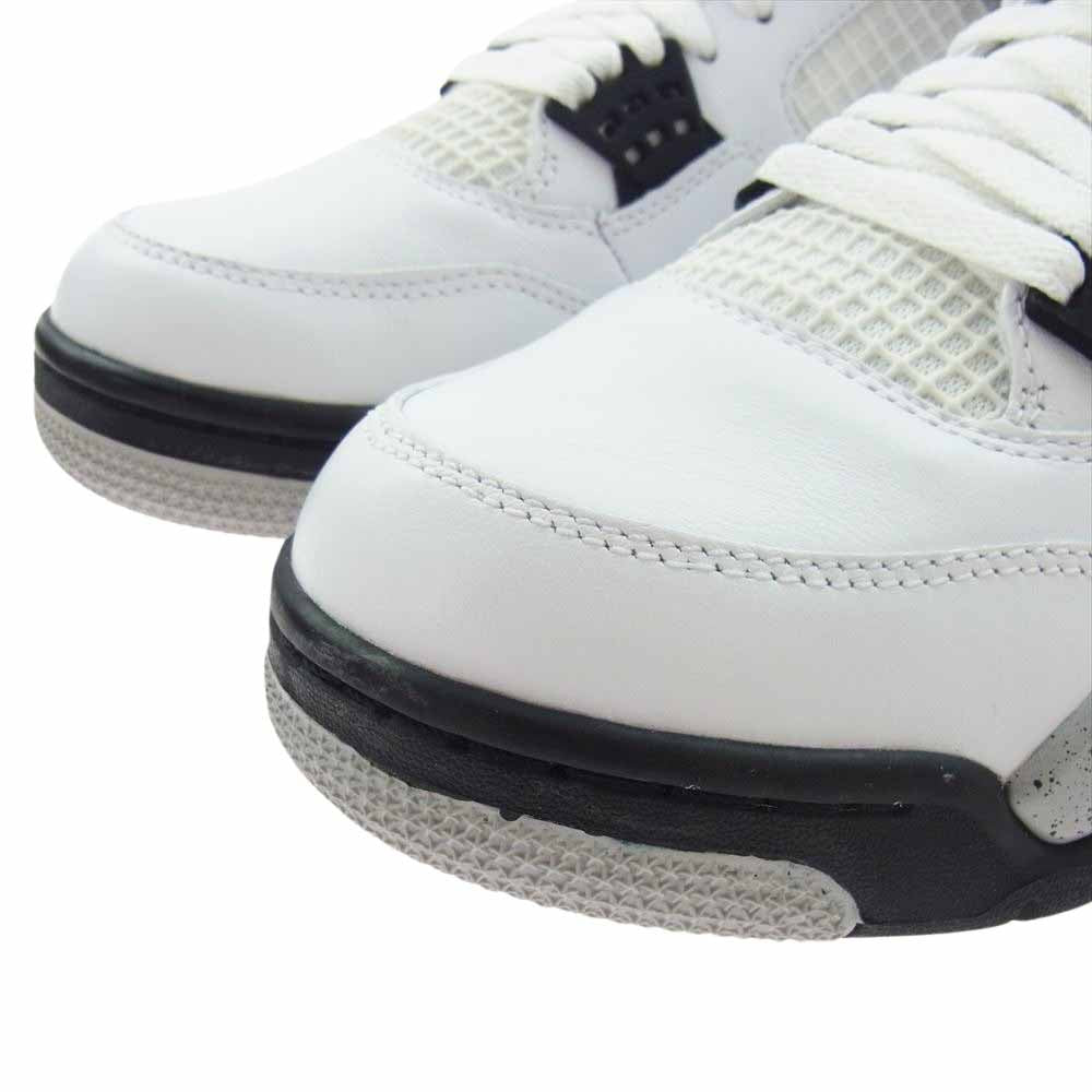 NIKE ナイキ 840606-192 AIR JORDAN 4 エアジョーダン Retro レトロ White Cement ホワイトセメント ハイカットスニーカー ホワイト系 27.5cm【新古品】【未使用】【中古】