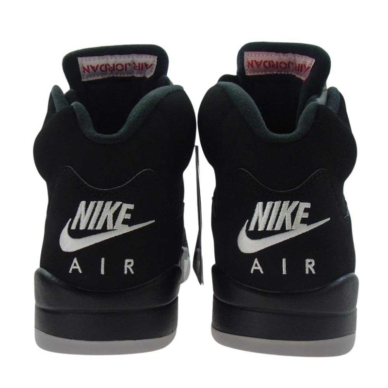 NIKE ナイキ 845035-003 Air Jordan 5 Retro OG Black Fire Red Metallic Silver White 2016 エアジョーダン 5 レトロ OG ブラック ファイヤーレッド メタリックシルバー ホワイト ハイカット スニーカー ブラック系 27.5cm【新古品】【未使用】【中古】