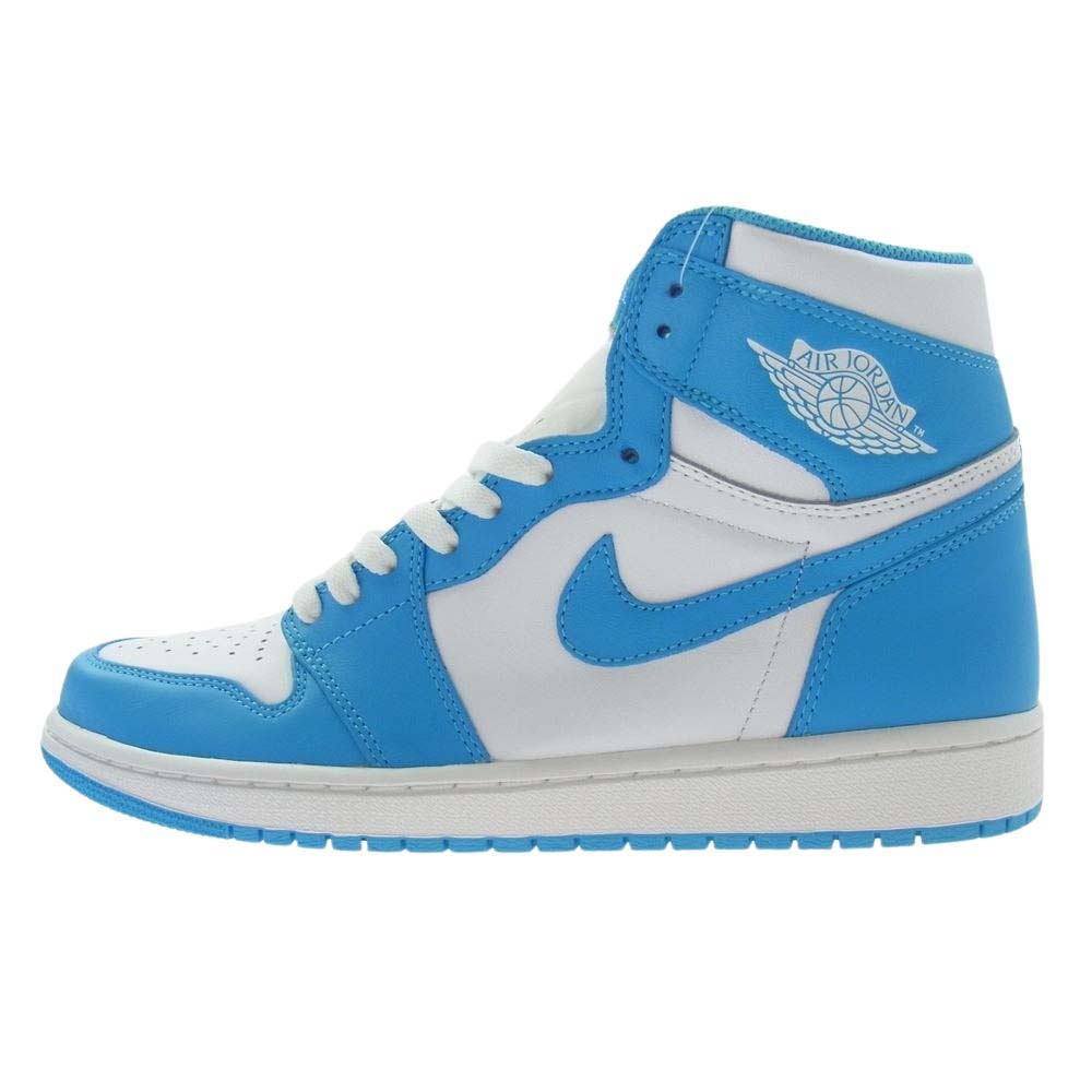 NIKE ナイキ 555088-117 Air Jordan 1 Retro High UNC エア ジョーダン 1 レトロ ハイ  ハイカット スニーカー ライトブルー系 ホワイト系 27.5cm【新古品】【未使用】【中古】