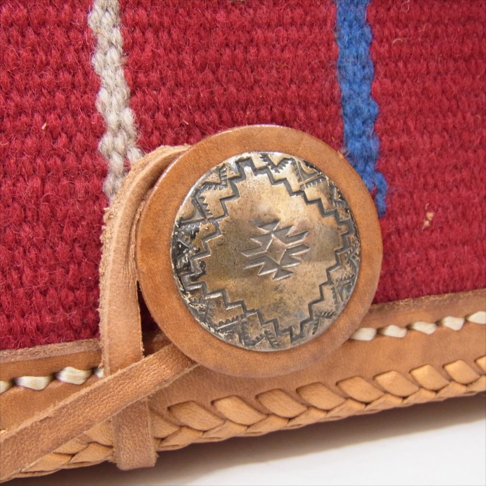 ラッキージョン ネイティブ ラグ チマヨ コンチョ レザー ショルダー