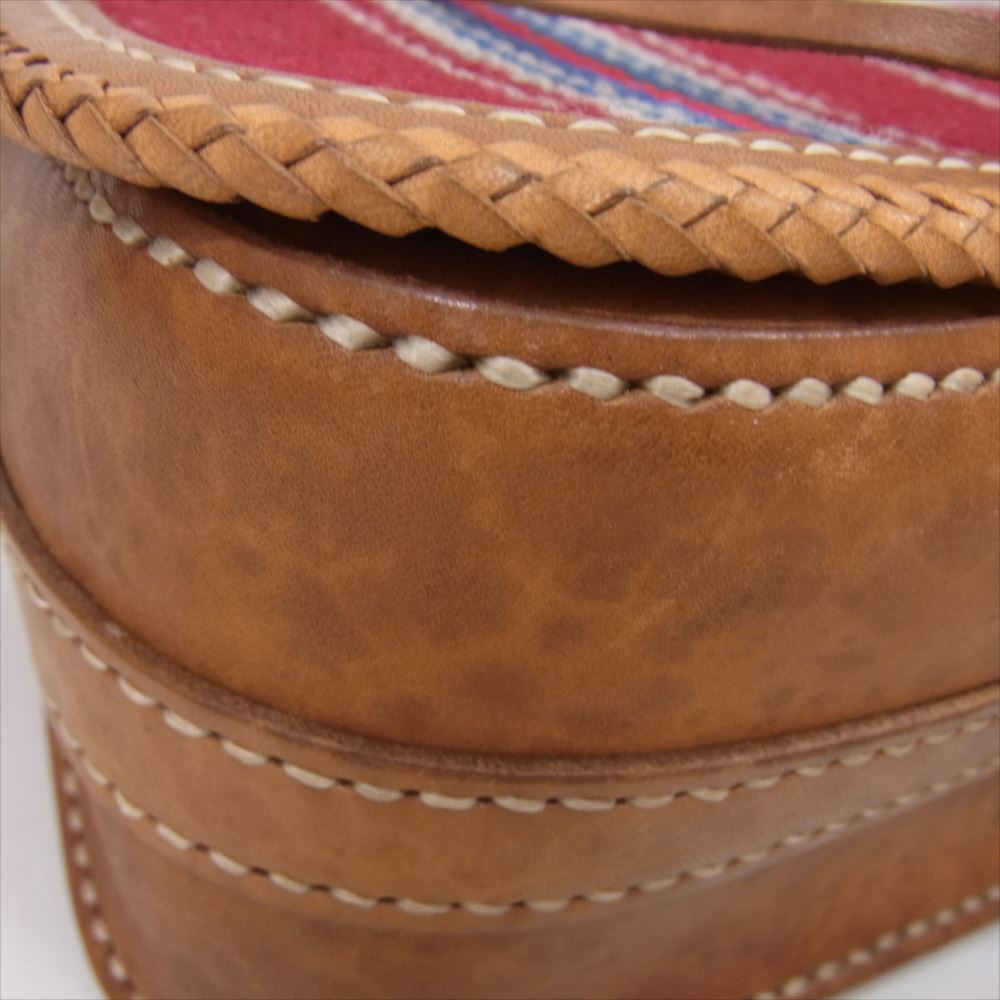 ラッキージョン ネイティブ ラグ チマヨ コンチョ レザー ショルダー