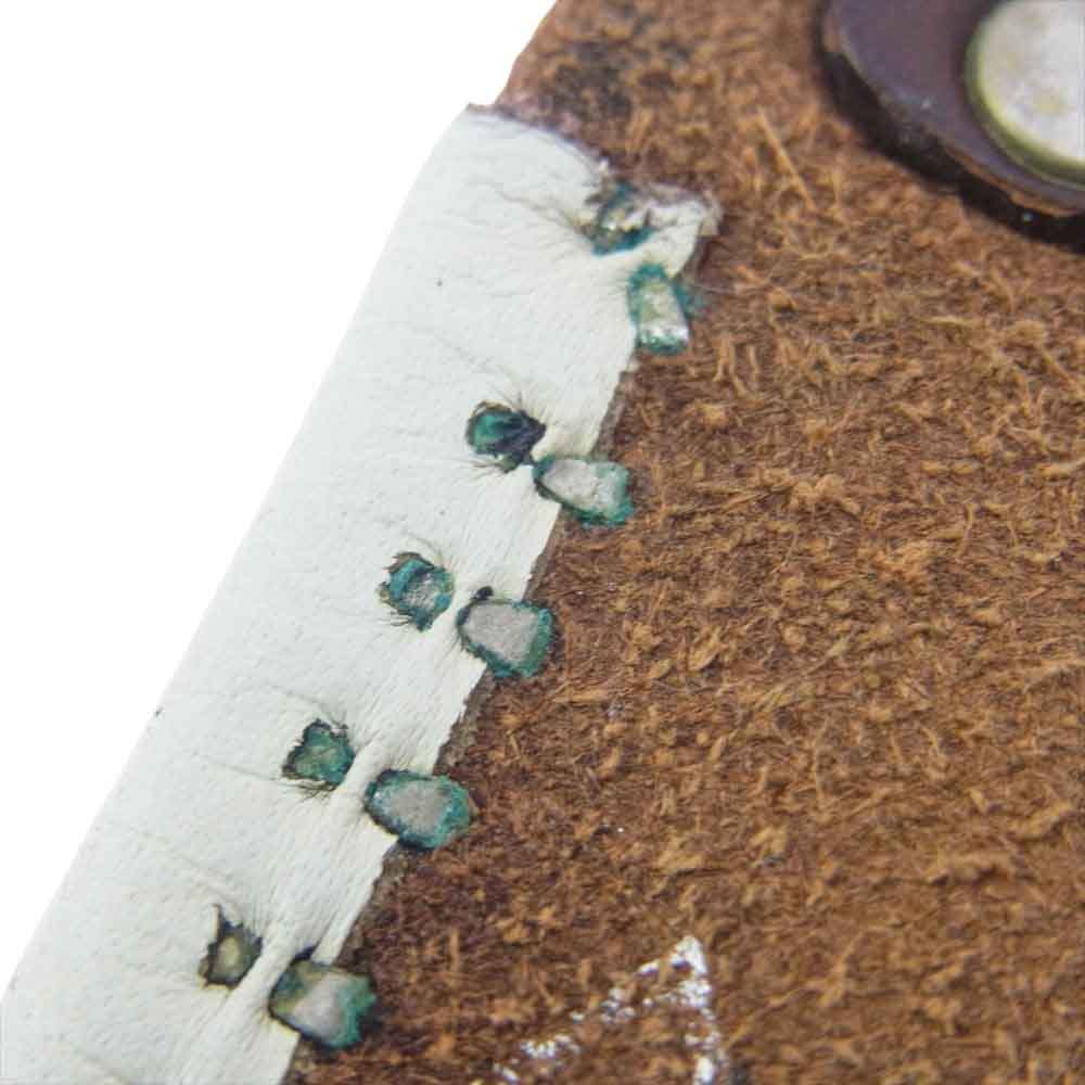 WOLF'S HEAD ウルフズヘッド Wピン 50mm スタッズ レザー ブレスレット