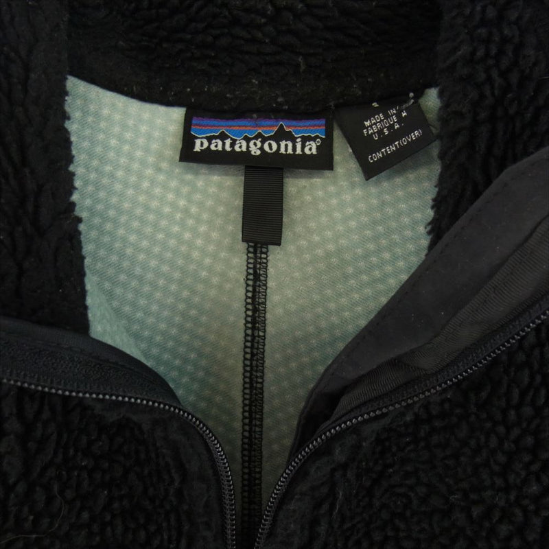 patagonia パタゴニア 00AW 41646 00年製 classic retro x jacket クラシック レトロ エックス フリース ジャケット ブラック系 S【中古】