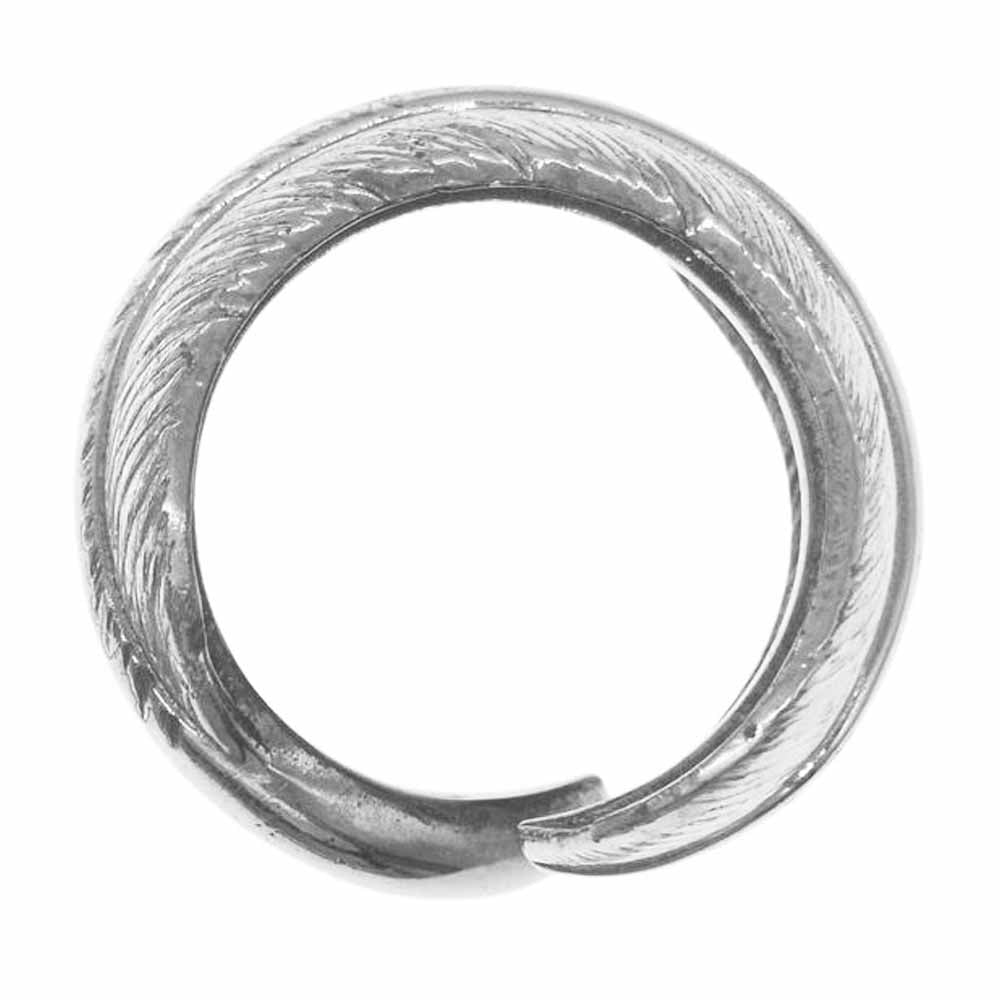 TADY&KING タディアンドキング アフターダイヤ フェザー リング シルバー系 18号【中古】