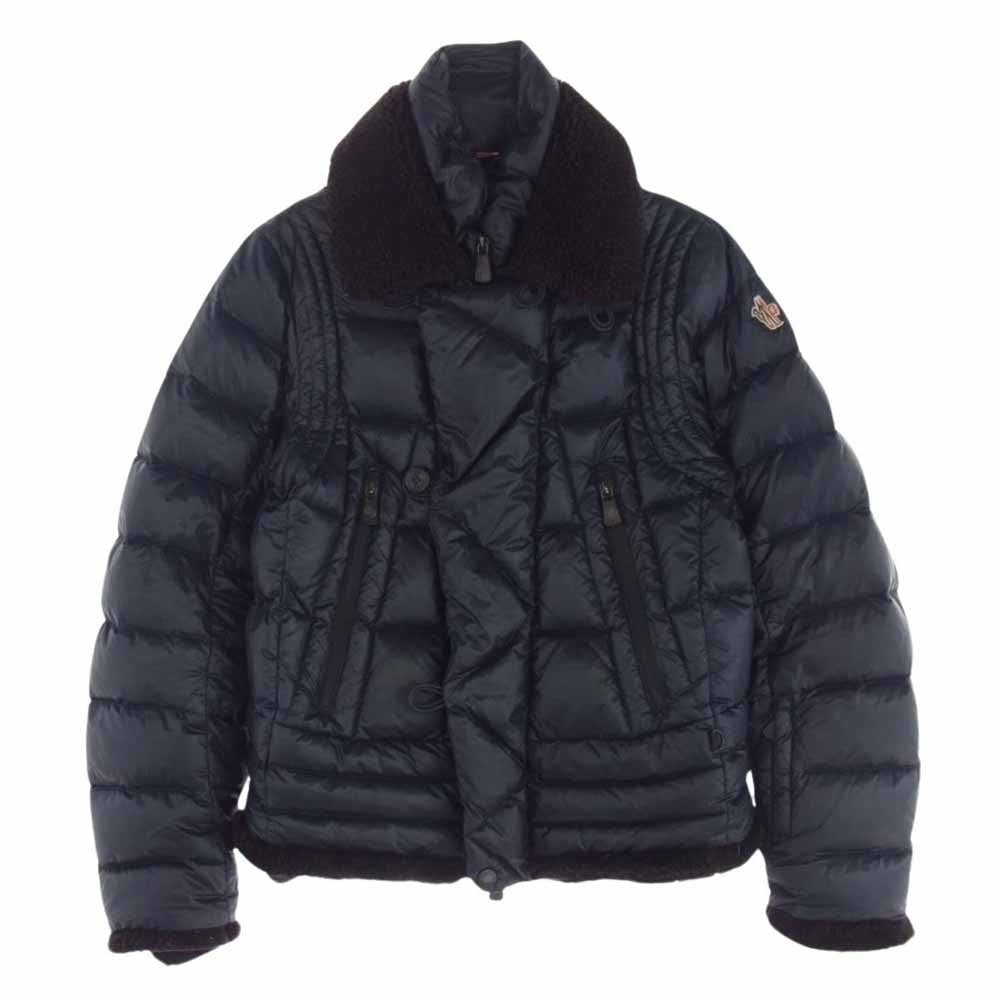 MONCLER モンクレール GRENOBLE MAWENZI グルノーブル フリース切替 ダウンジャケット ネイビー系 1【中古】