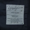 Yohji Yamamoto POUR HOMME ヨウジヤマモトプールオム 17AW HK-J40-100  スタンドフラシ襟 ウールギャバ ロングジャケット コート  ブラック系 2【中古】