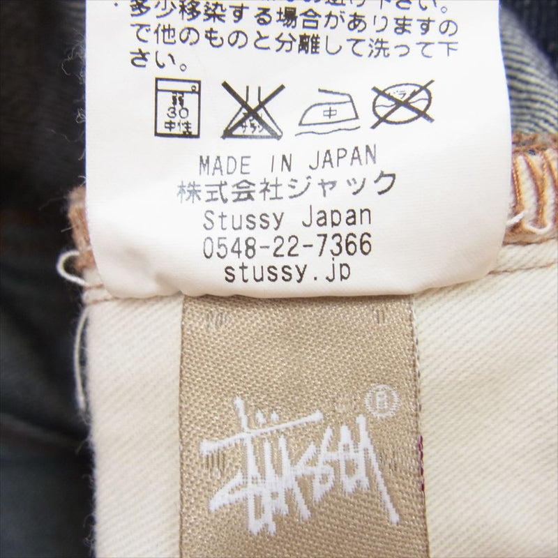 STUSSY ステューシー RED LINE DENIM 赤耳 セルビッジ デニム パンツ インディゴブルー系 30【中古】