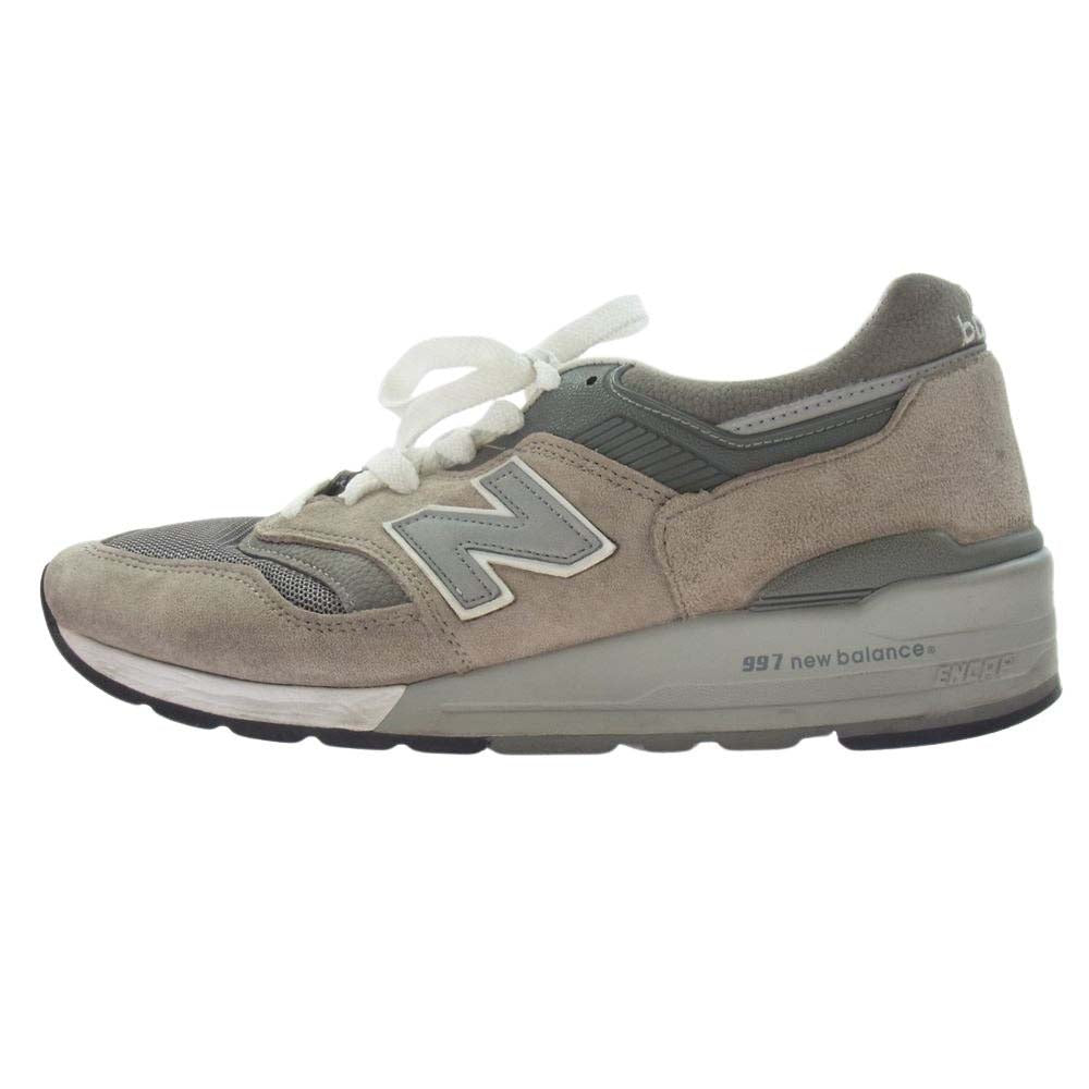 NEW BALANCE ニューバランス M997GY スエード ローカット スニーカー グレー系 27ｃｍ【中古】