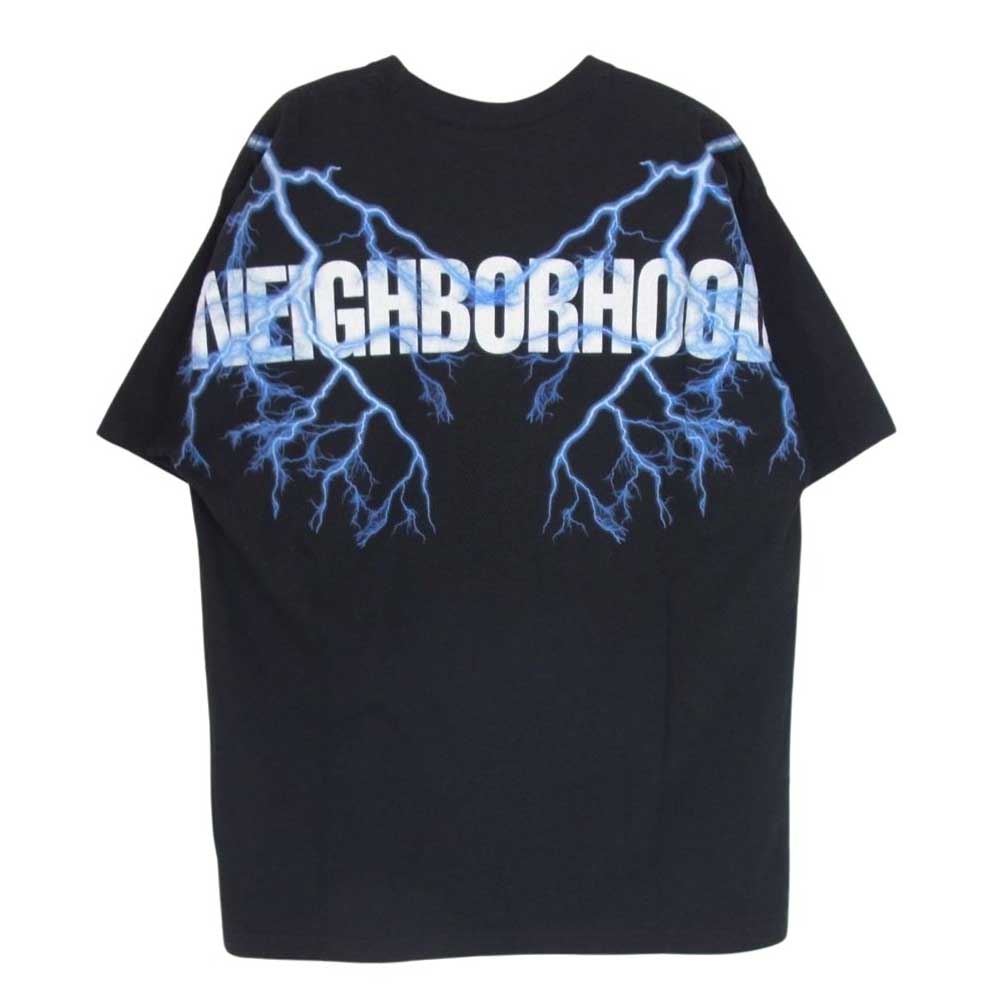 NEIGHBORHOOD ネイバーフッド 9956923VM x Harley-Davidson ハーレーダビッドソン ライトニング ボルト 半袖Tシャツ ブラック系 S【新古品】【未使用】【中古】