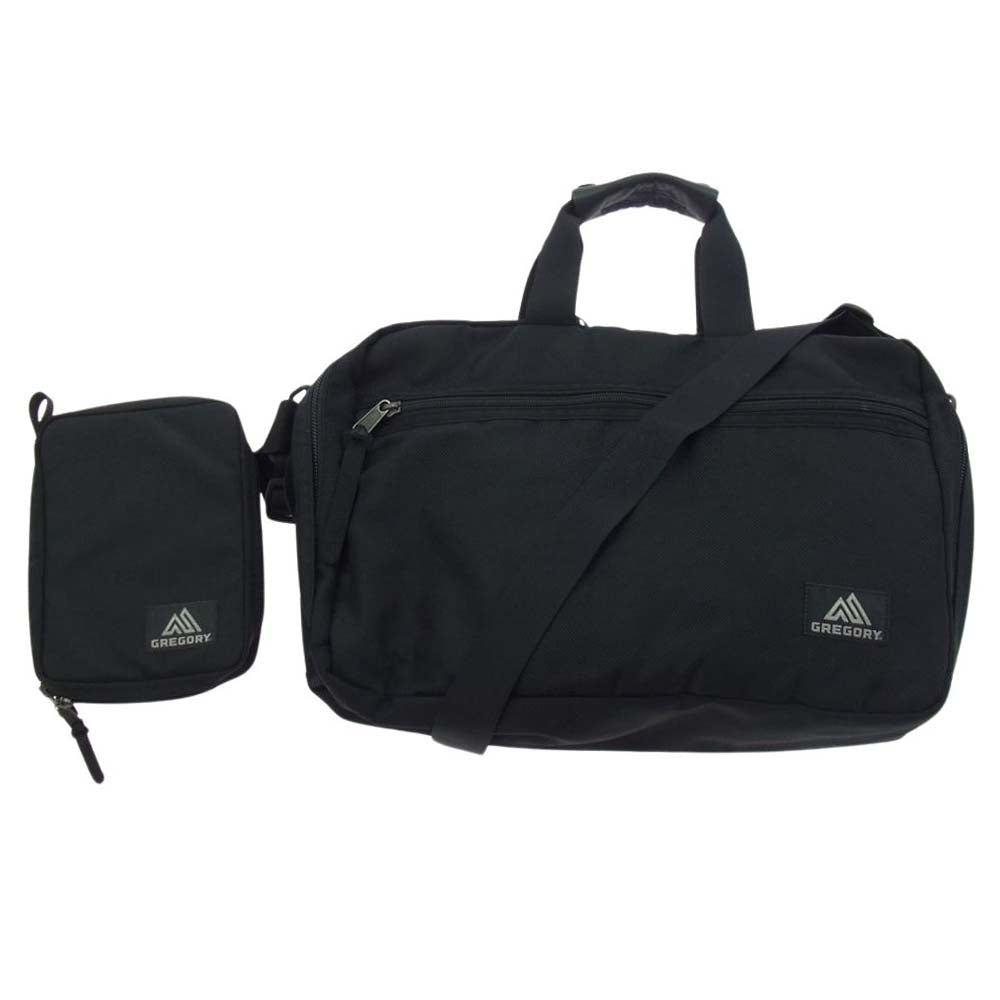 GREGORY グレゴリー COVERT MISSION SLIM カバート ミッション スリム ポーチ付き リュック ブラック系【中古】