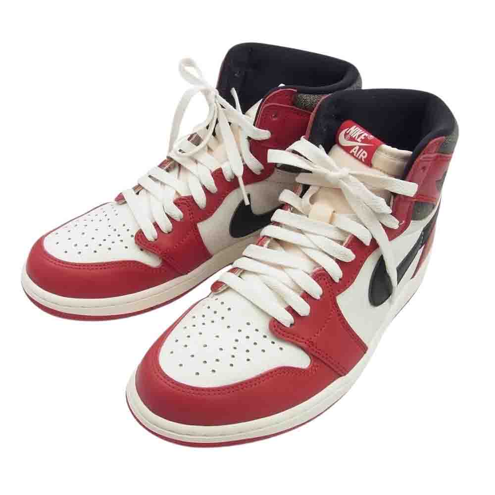 NIKE ナイキ DZ5485-612 フェイクバスターズ鑑定済 Air Jordan 1 High OG Lost & Found Chicago エアジョーダン1 ハイ OG ロスト & ファウンド シカゴ ハイカット スニーカー ブラック系 レッド系 27cm【美品】【中古】