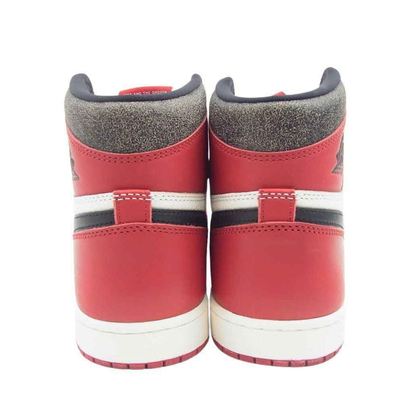 NIKE ナイキ DZ5485-612 フェイクバスターズ鑑定済 Air Jordan 1 High OG Lost & Found Chicago エアジョーダン1 ハイ OG ロスト & ファウンド シカゴ ハイカット スニーカー ブラック系 レッド系 27cm【美品】【中古】