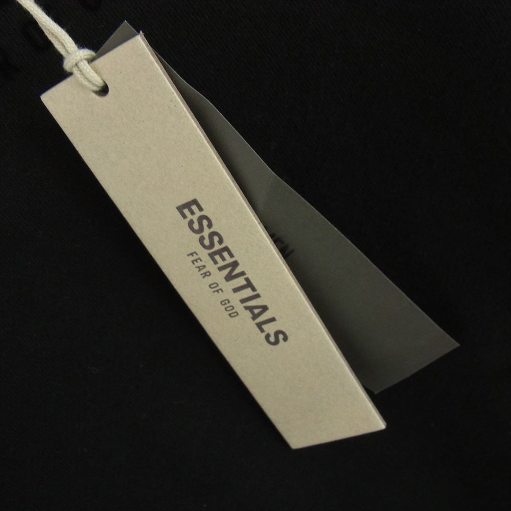 FEAR OF GOD フィアオブゴッド essentials エッセンシャルズ ロゴ プルオーバー パーカー ブラック系 L【中古】
