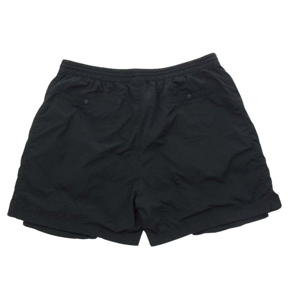 キス 23SS CY24 ナイロン ショーツ ハーフ パンツ ブラック系 L【中古】
