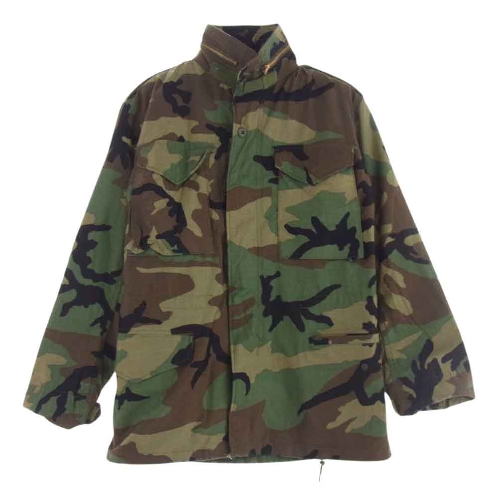 ユーエスアーミー M-65 Coat Cold Weather Field Woodland Camo ミリタリー ジャケット X-SMALL REGULAR【中古】