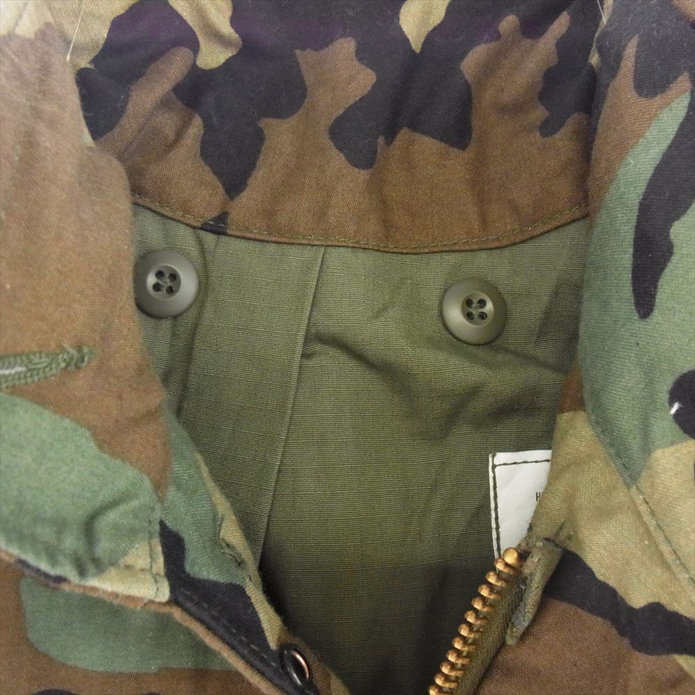 ユーエスアーミー M-65 Coat Cold Weather Field Woodland Camo ミリタリー ジャケット X-SMALL REGULAR【中古】