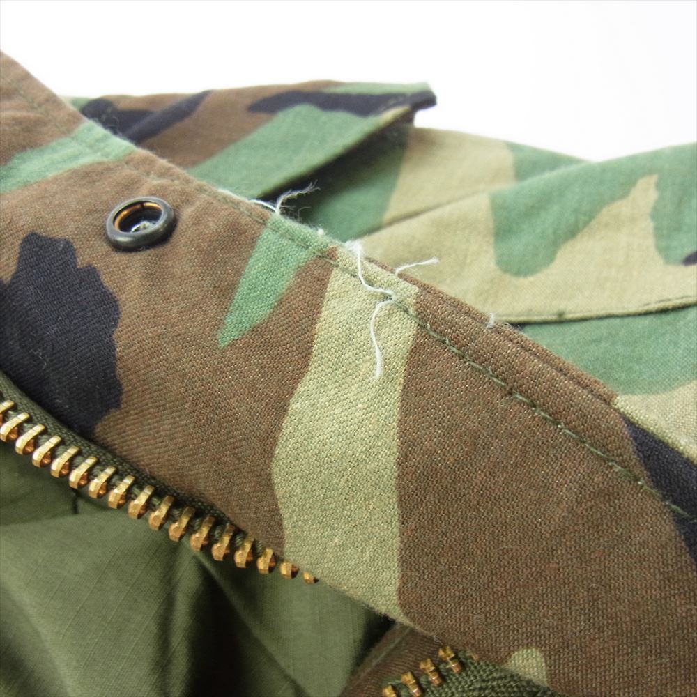 ユーエスアーミー M-65 Coat Cold Weather Field Woodland Camo ミリタリー ジャケット X-SMALL REGULAR【中古】