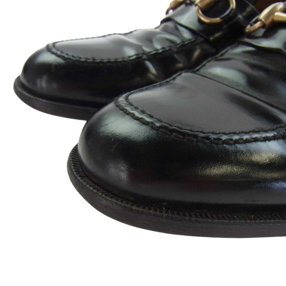 GUCCI グッチ ビット ローファー レザー シューズ ブラック系 8.5【中古】