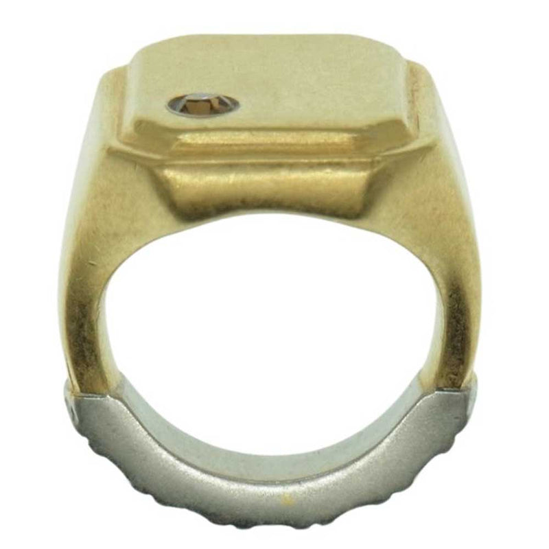 MAISON MARGIELA メゾンマルジェラ SM1UQ0085 SQUARE CHEVALIER RING　スクエア リング ゴールド系【中古】