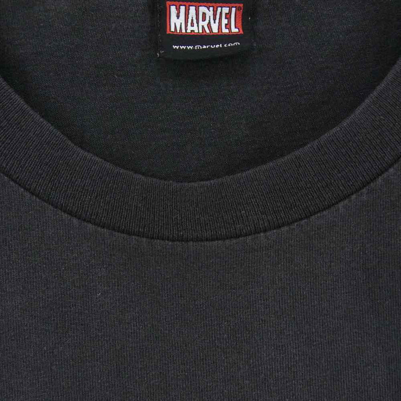 ヴィンテージ MARVEL マーベル キャラクター プリント Tシャツ ブラック系 XL【中古】