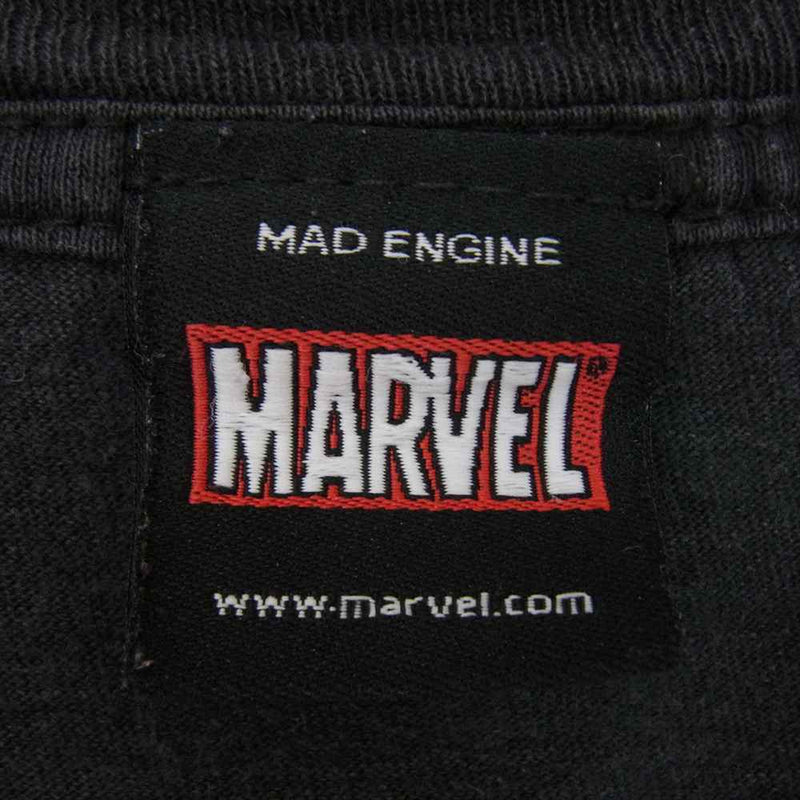 ヴィンテージ MARVEL マーベル キャラクター プリント Tシャツ ブラック系 XL【中古】