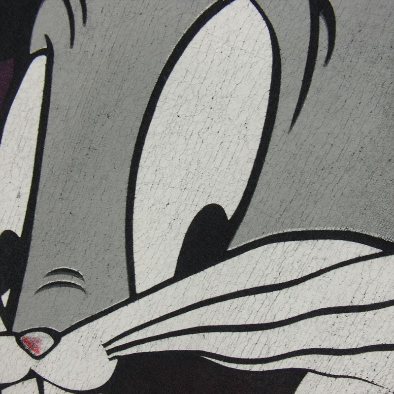 ヴィンテージ 90s looney tunes bugs bunny プリント Tシャツ ブラック系 XL【中古】