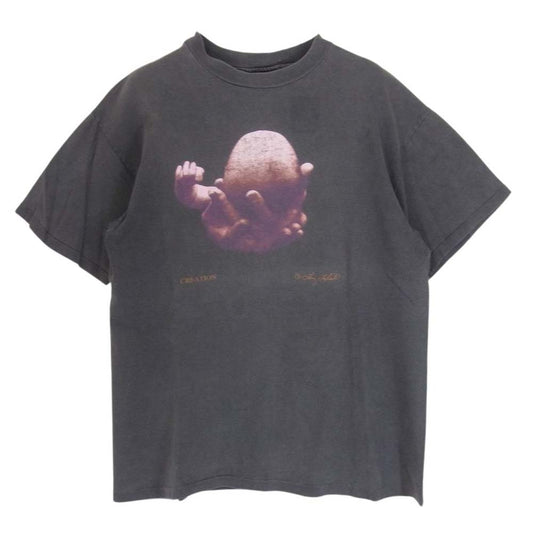 ヴィンテージ 90s larry labonte ラリーラボンテ アートプリント Tシャツ グレー系 サイズ表記無【中古】