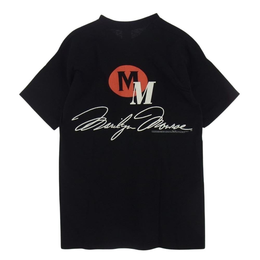 ヴィンテージ 90s Marilyn Monroe マリリンモンロー プリント Tシャツ ブラック系 L【中古】