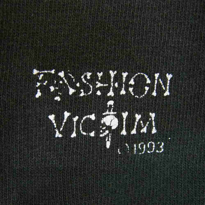 ヴィンテージ 90s Fashion Victim LEGALIZE IT tee ファッションヴィクティム リーガライズ Tシャツ ブラック系 L【中古】