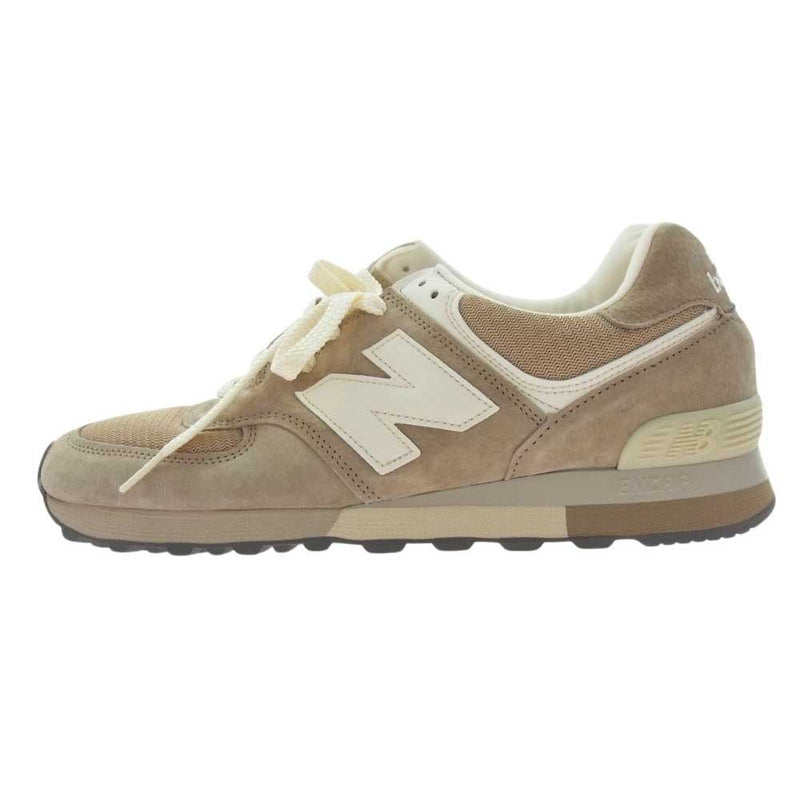 NEW BALANCE ニューバランス OU576 VBEI Made in UK製 イングランド製 35周年記念 スエード ローカット スニーカー ベージュ系 27.5cm【中古】