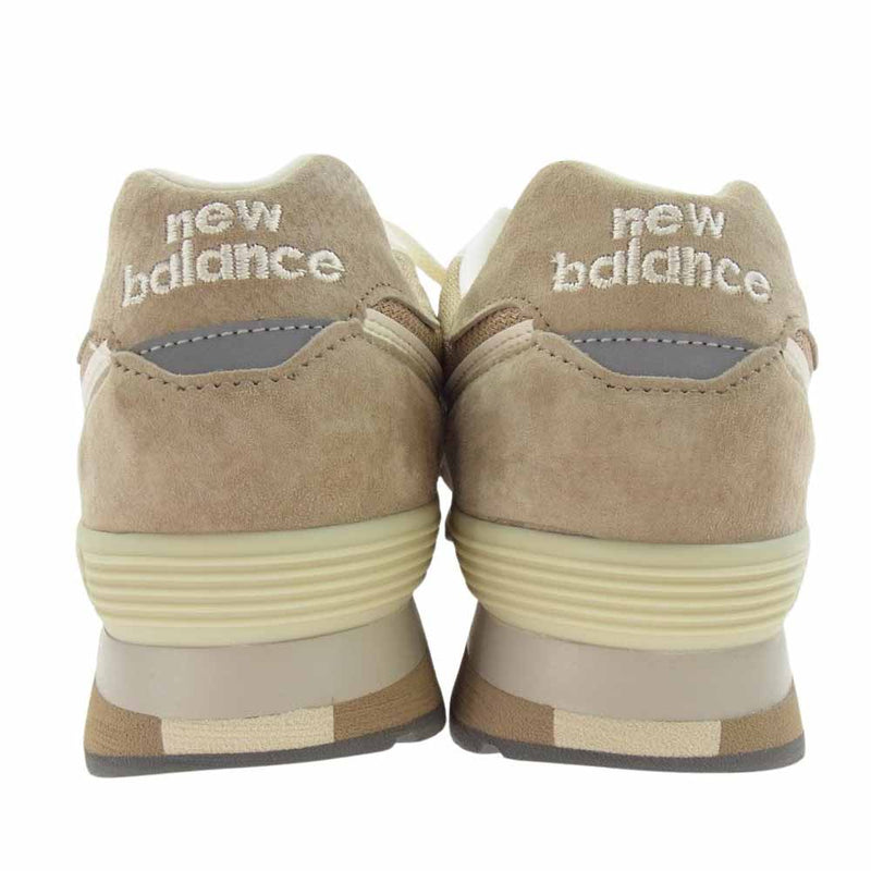 NEW BALANCE ニューバランス OU576 VBEI Made in UK製 イングランド製 35周年記念 スエード ローカット スニーカー ベージュ系 27.5cm【中古】