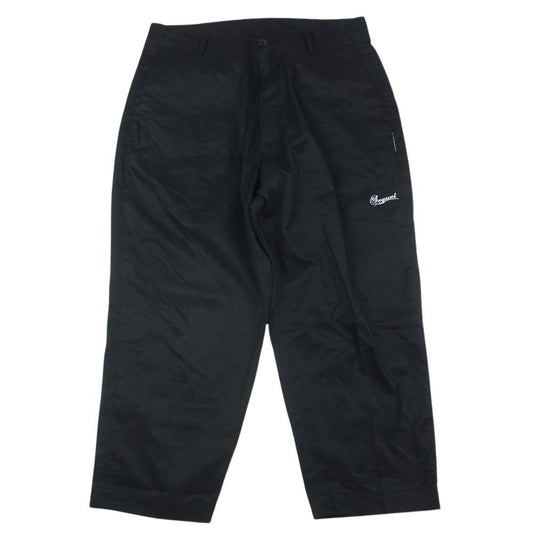 シークウェル 24SS SQ-24SS-PT-05 CHINO PANTS TYPE-CP ワイドテーパードシルエット ジッパーフライ クロップド パンツ ブラック系 M【中古】